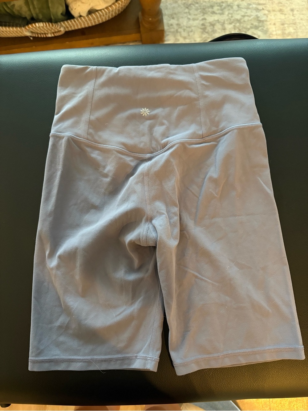 Athleta High-Waist Athletic Bike Shorts in Dusty Lavender